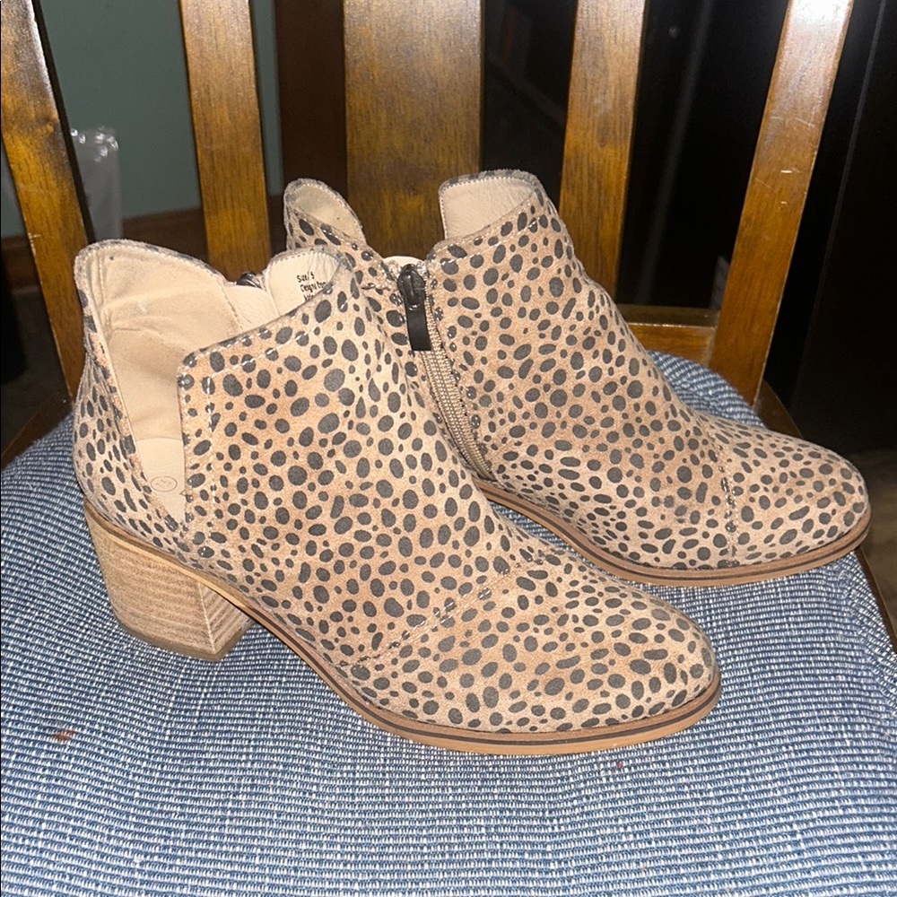 Leopard Print Ankle Boots